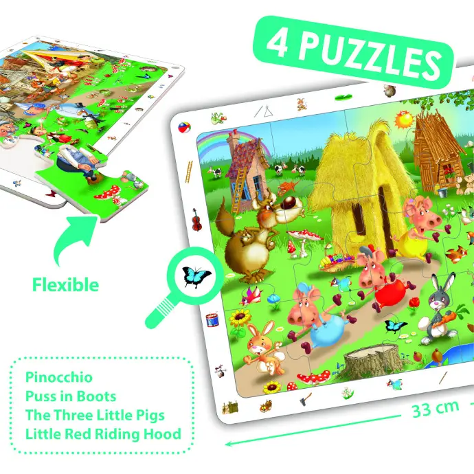 Puzzle Descobre as peças escondidas – Conto de fadas