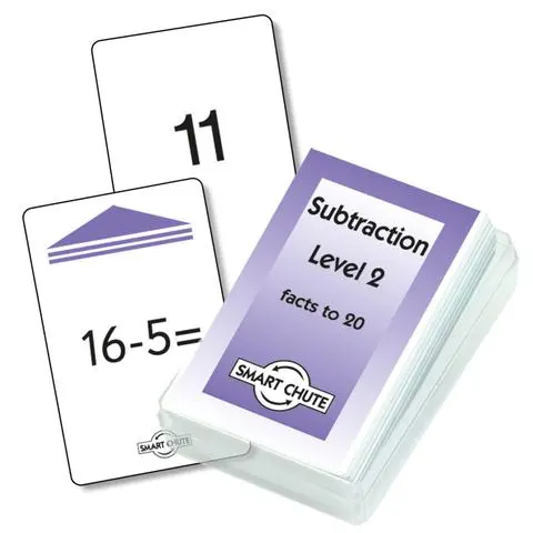 Cartas de Subtração Nível 2 (até 20)